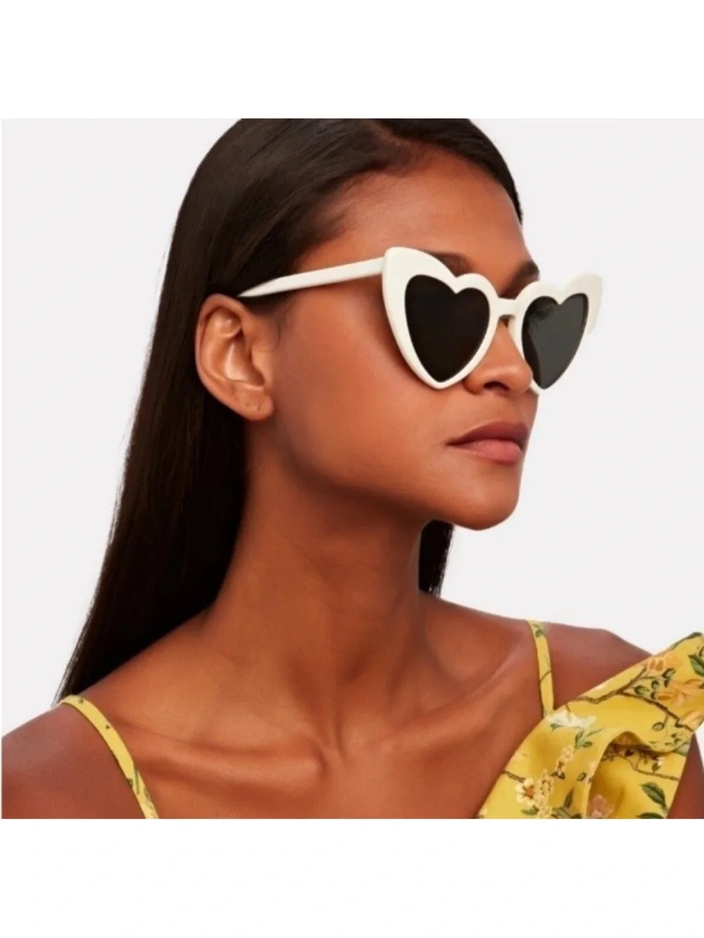 YSL LOULOU Heart Shaped Sunglasses